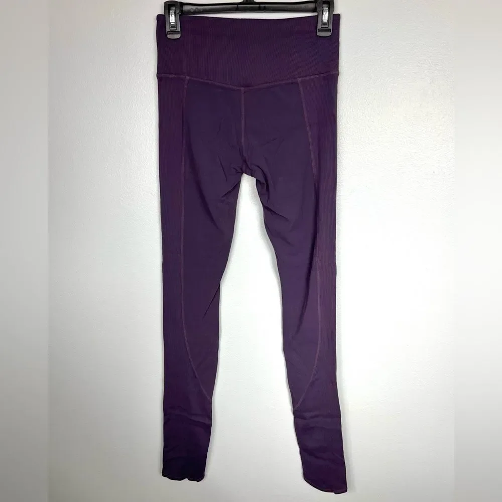 ATHLETA Purple Barre Rib Tight Powervita‎ Leggings